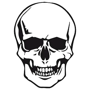 Наклейка на стіну GRAZDesign Череп і кістки 42 x 30 см чорна synthetic.ua - Фото 1