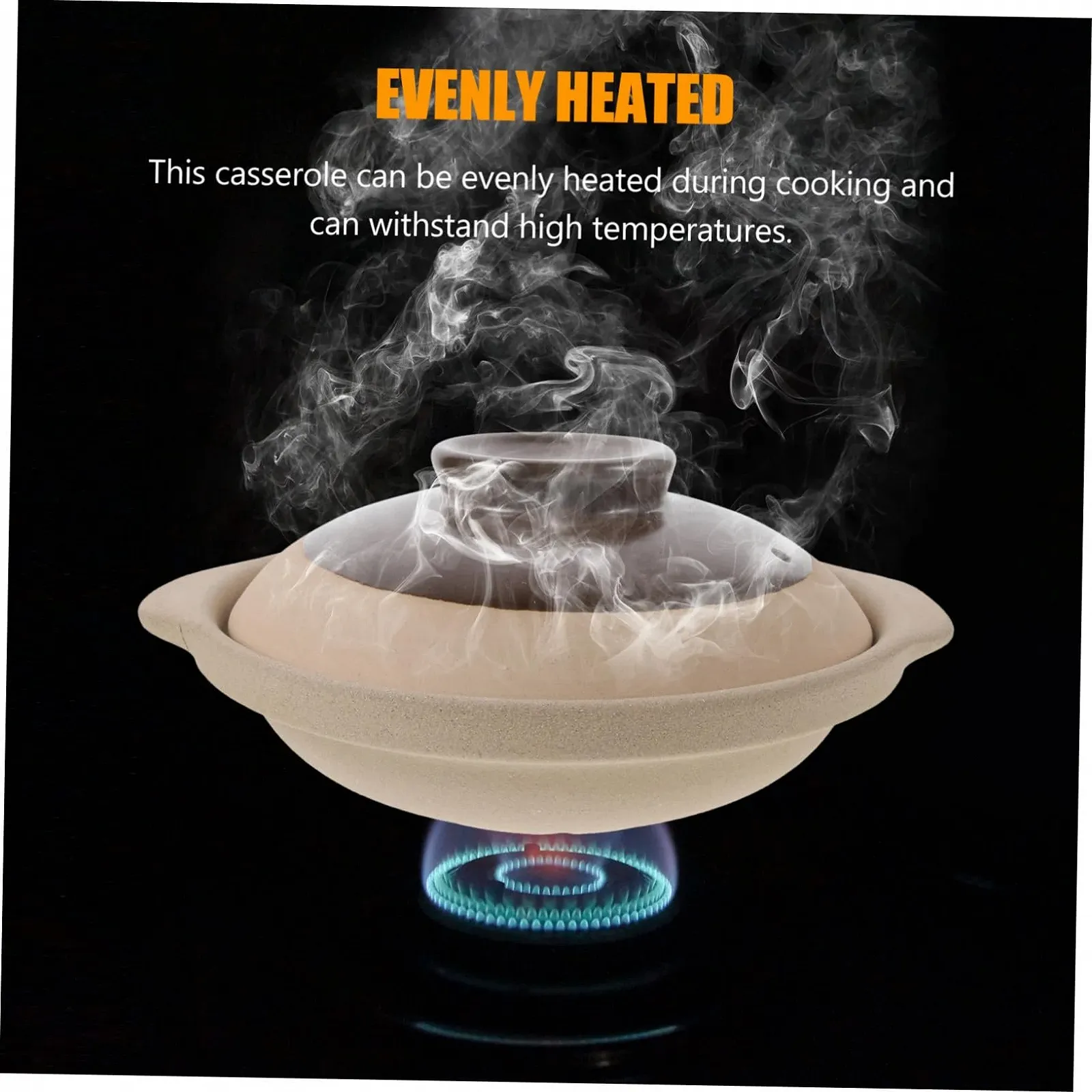 Кастрюля керамическая TIDTALEO с крышкой термостойкая с равномерным распределением тепла для всех типов плит, фото №8