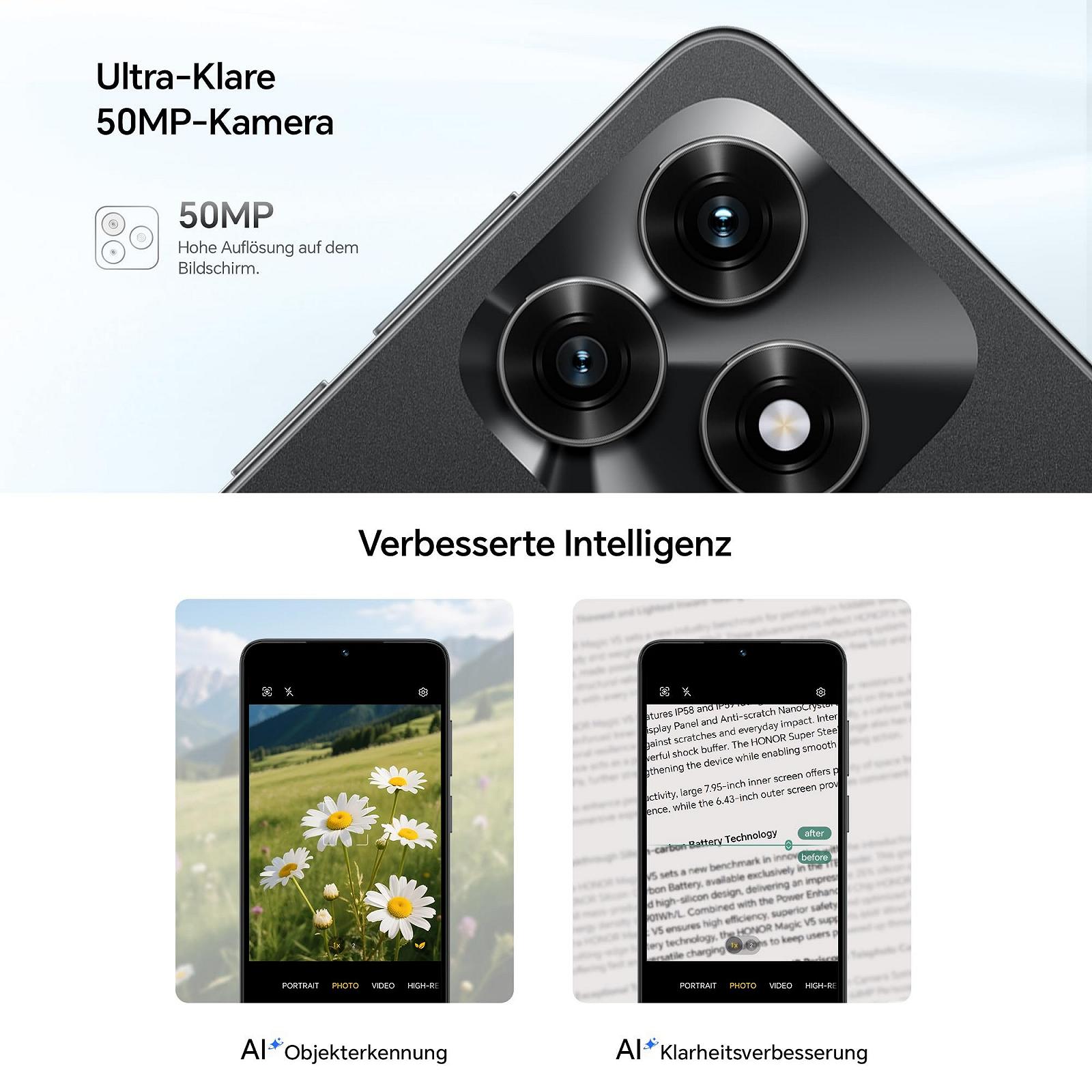 Смартфон HONOR X5c Plus 4GB RAM 128GB 5260 mAh 90 Hz 6.74" 50MP + 5MP Octa-Core Android 15 Midnight Black, фото №7