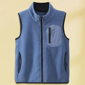 Флисовый жилет для мальчиков Generisch, без рукавов, на молнии, для активного отдыха зимой, теплый детский жилет synthetic.ua - Фото 1