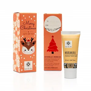 Крем для рук Leo & Lilo Мини Набор Приветственный - Набор из 3 Рождественский подарочный набор X-Mas Олень - 3 индивидуально упакованных крема для рук с мурумуру 20 мл - Веганская натуральная косметика synthetic.ua - Фото 1