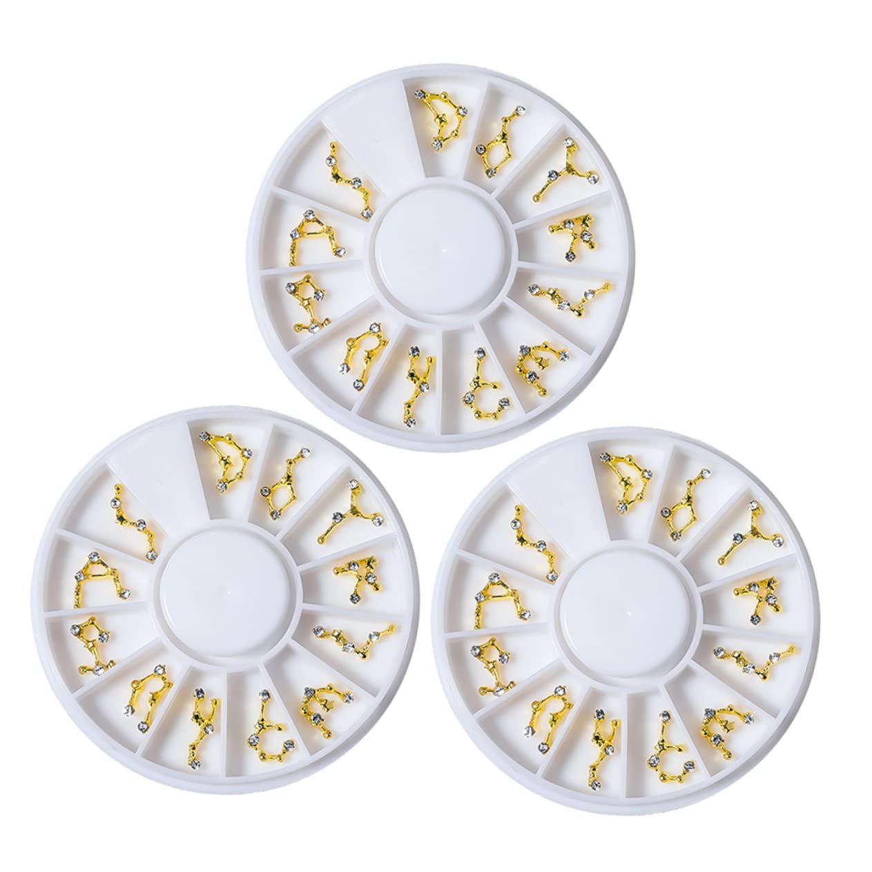 Диски для дизайна ногтей Знаки Зодиака FRCOLOR, 3 шт., фото №1