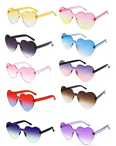 Купить Солнцезащитные очки в форме сердца QLEUIFT, набор 10 пар - Фото 1 Солнцезащитные очки в форме сердца QLEUIFT, набор 10 пар - Фото 1