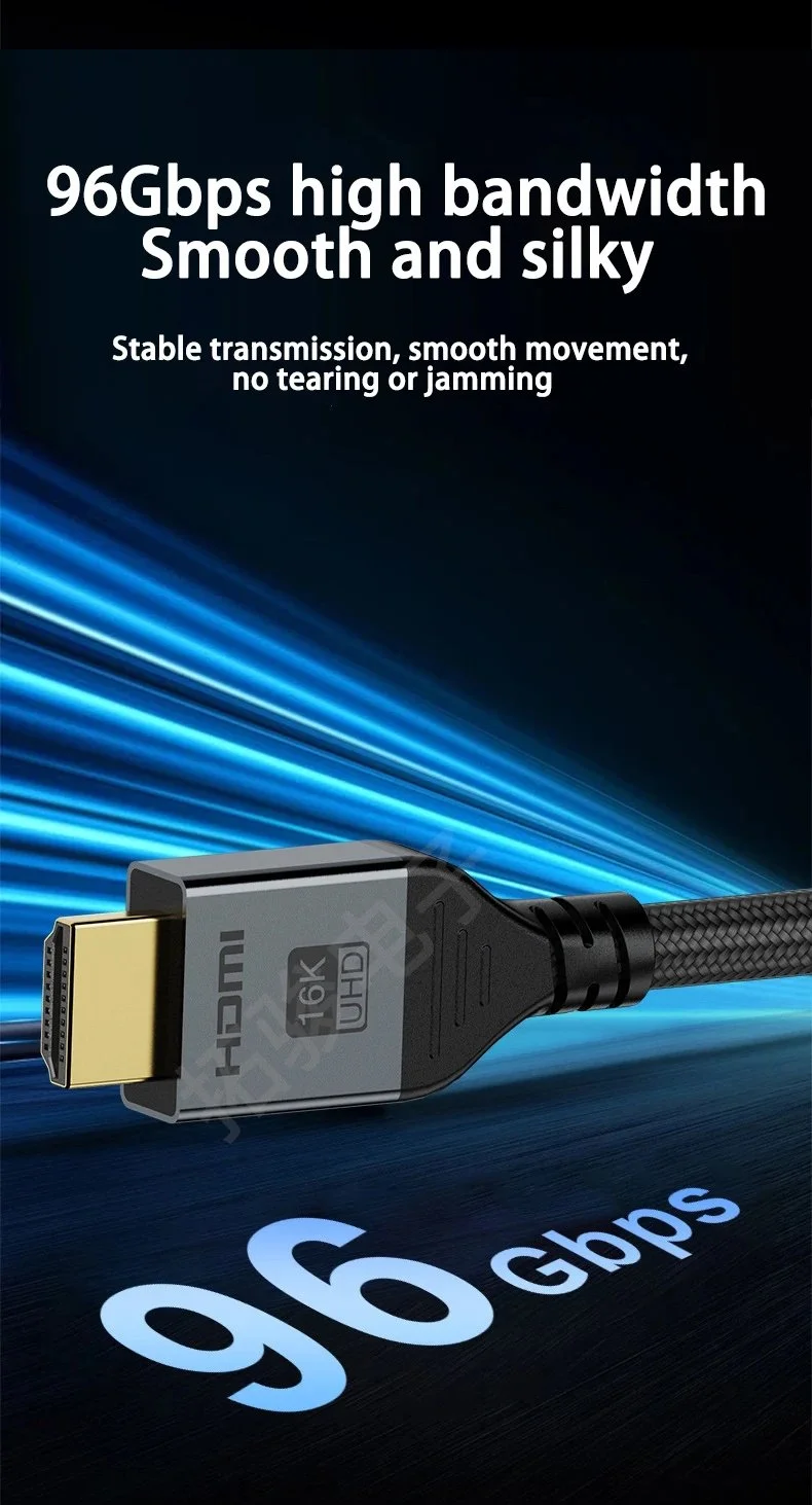 Кабель AVICE HDMI v2.2 16K/60Hz 8K/240Hz 3 метри Grey Ultra High Speed HDR, фото №7