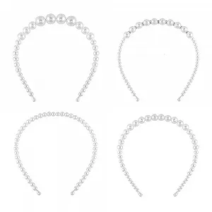 Обруч Жемчуг Кристалл, Набор из 4 - Фото 1