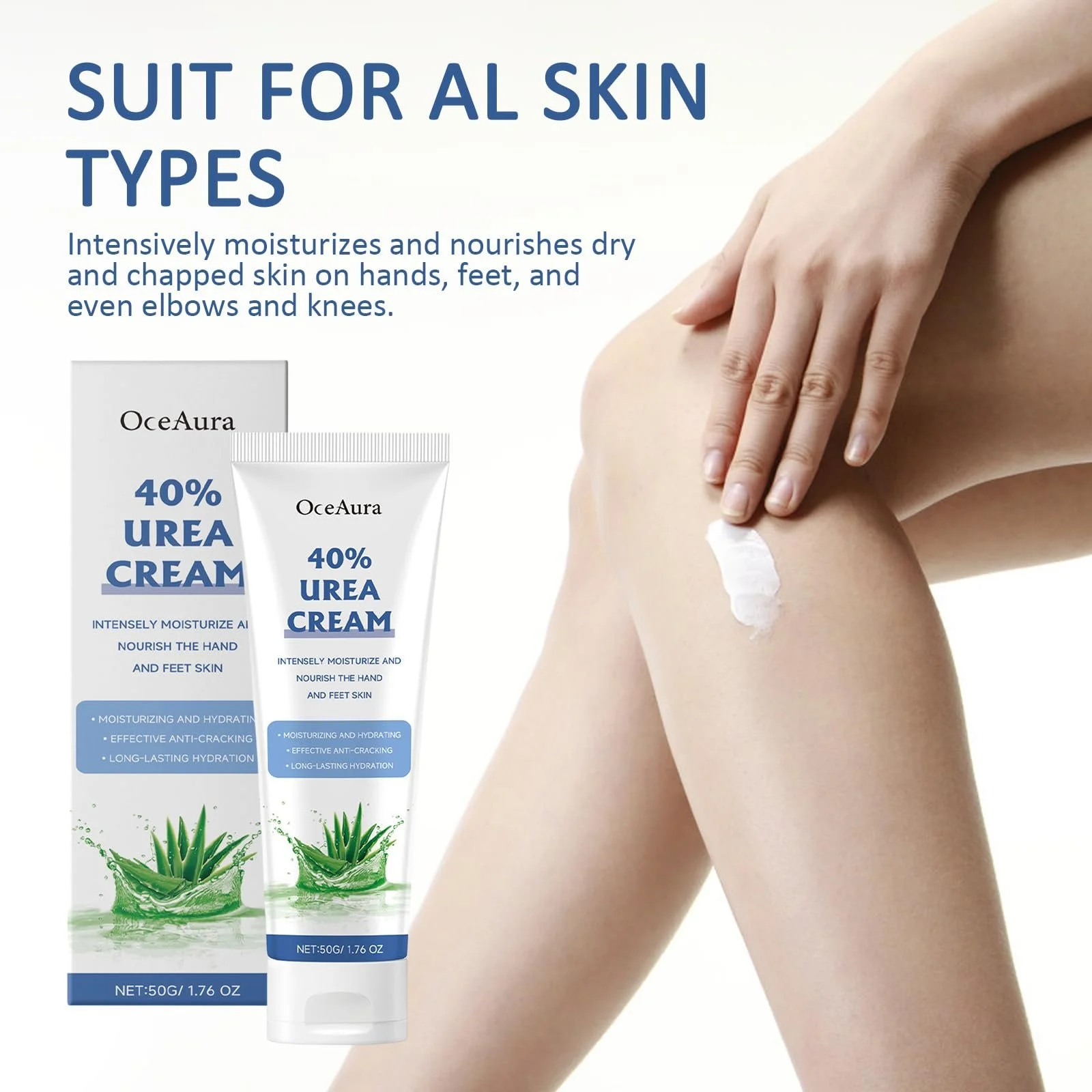 Крем с мочевиной Urea Cream 40% Urea для рук и ног, увлажняющий, отшелушивающий, набор из 2 шт., фото №7