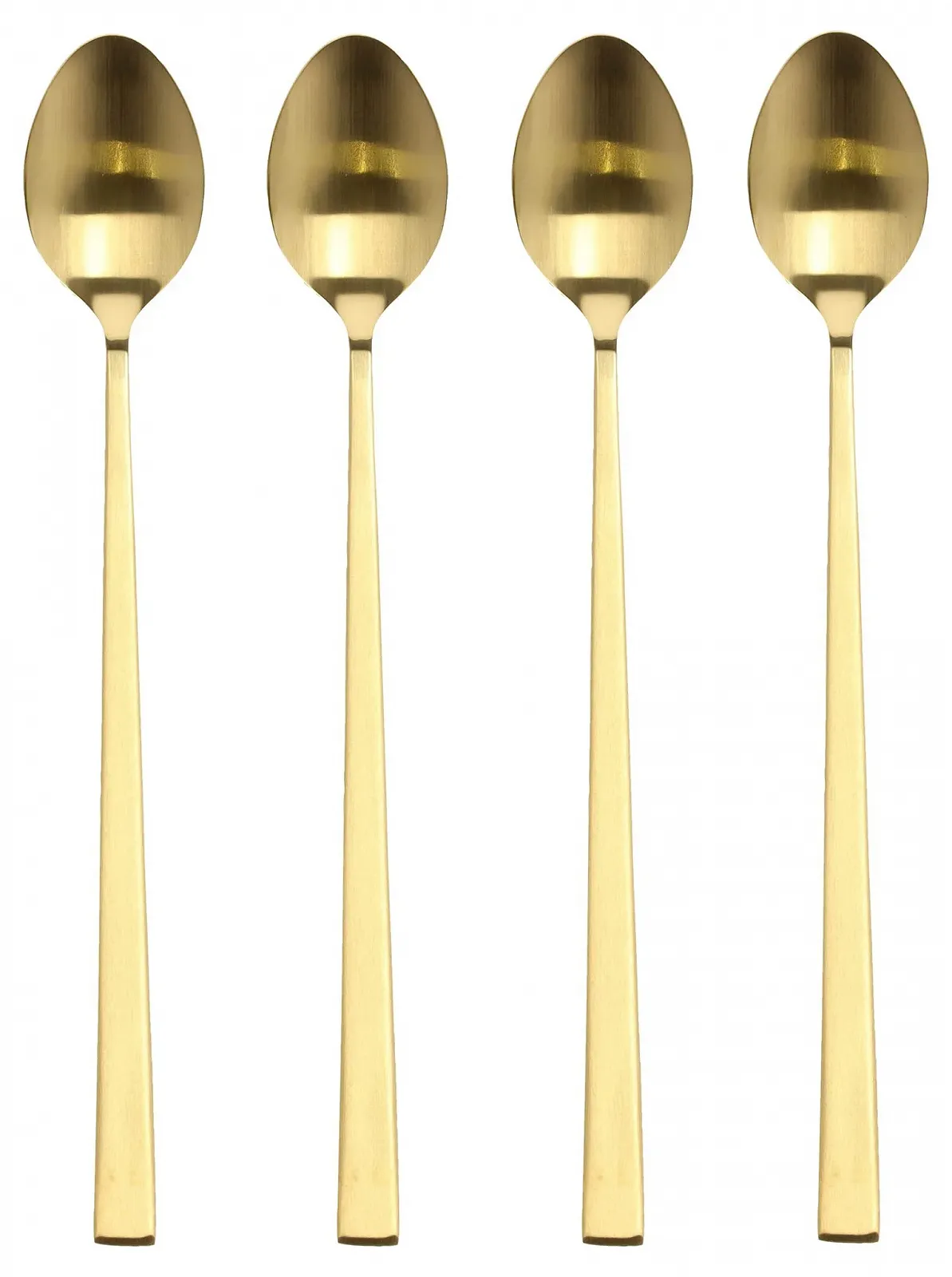 Ложка BITZ Latte, 4 шт., нержавіюча сталь, для кави та напоїв, довга, 20 см, латунь, фото №1 Ложка BITZ Latte, 4 шт., нержавіюча сталь, для кави та напоїв, довга, 20 см, латунь, фото №1