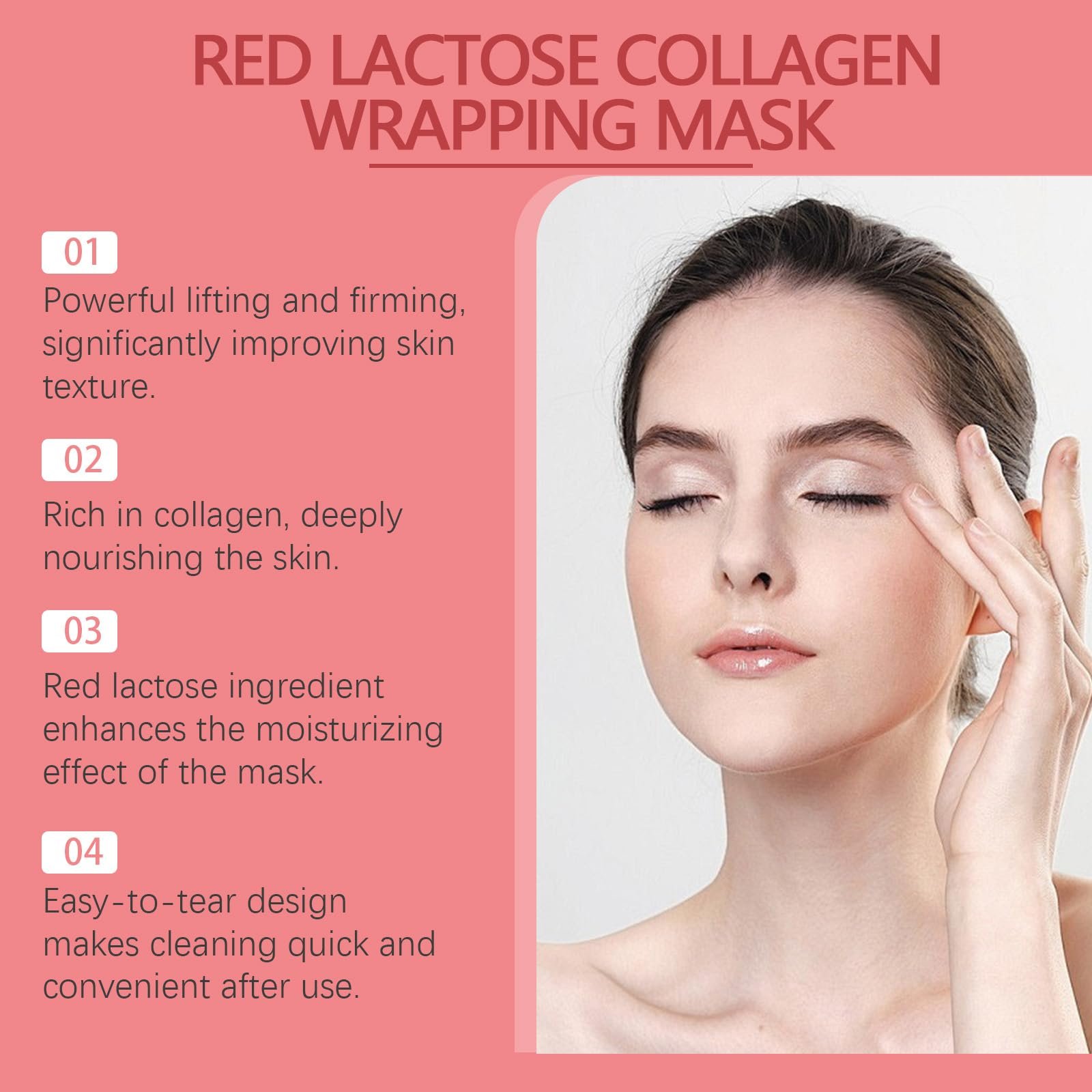 Маска для лица Red Lactose Collagen, 60 г, фото №2