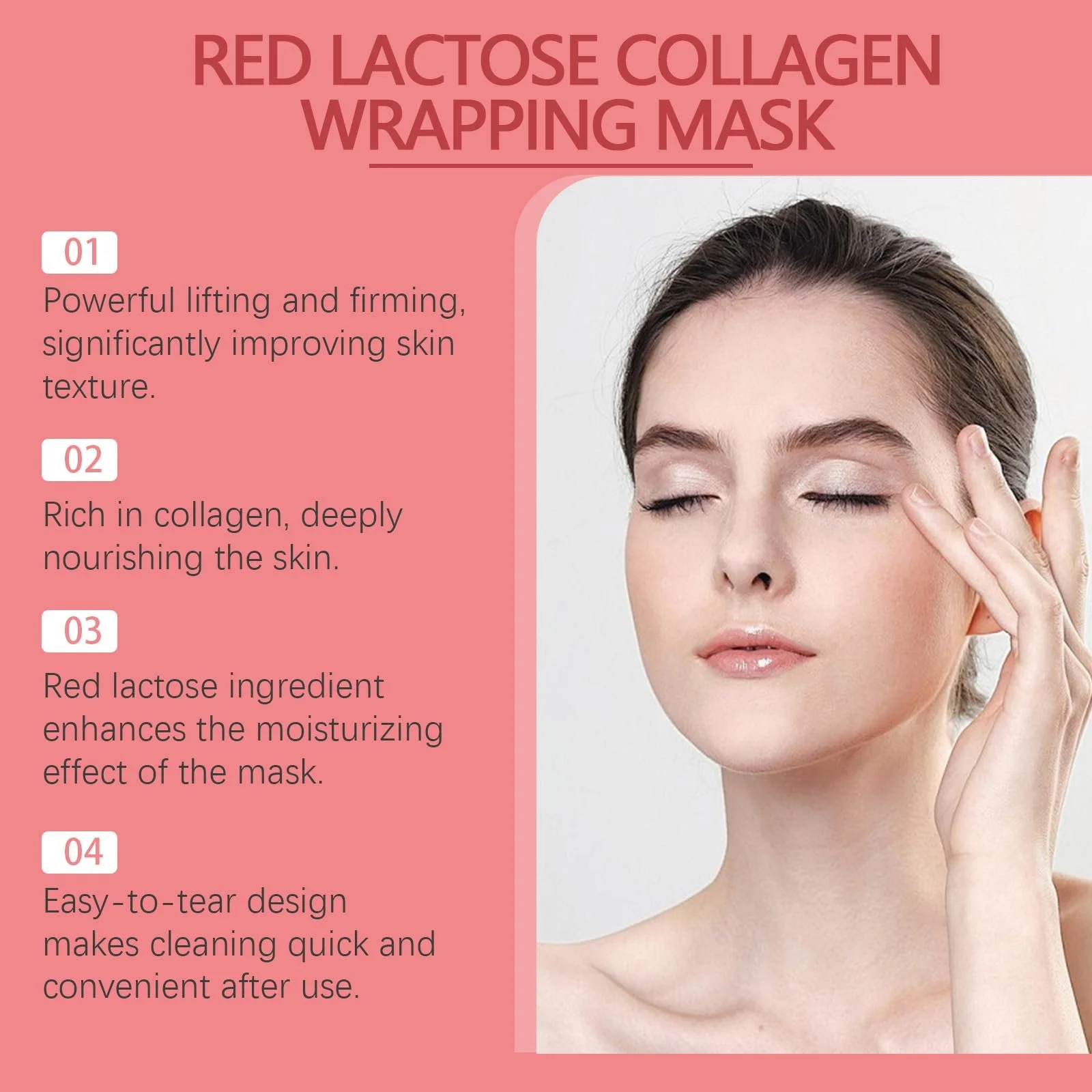 Маска для обличчя Red Lactose Collagen, 60 г, фото №2 Маска для обличчя Red Lactose Collagen, 60 г, фото №2