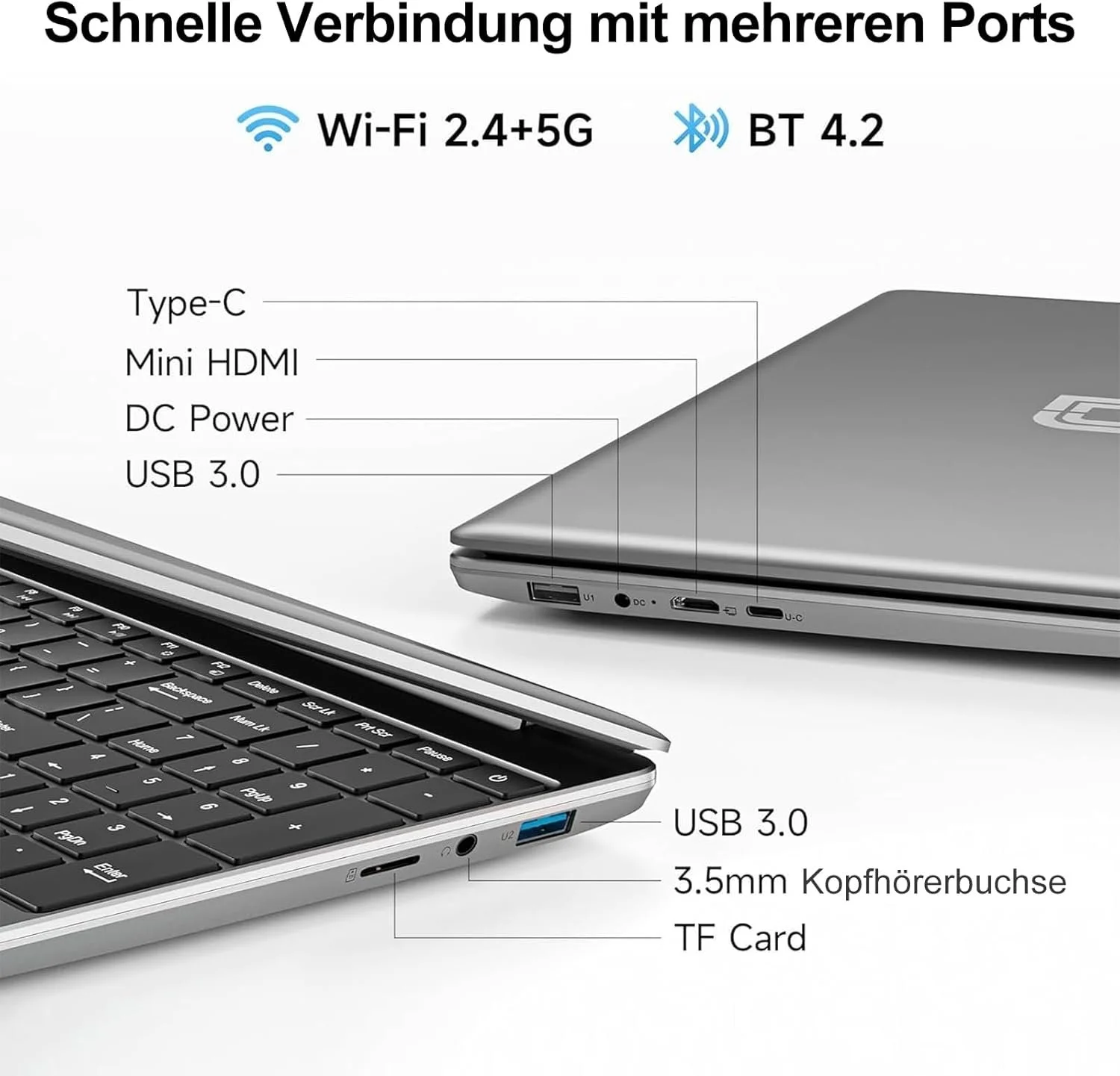 Ноутбук 15.6" Jumper EZbook S7 Hi (JNF12) Intel Celeron 5205U RAM 4GB SSD 128GB Windows 11 (UKR), фото №5
