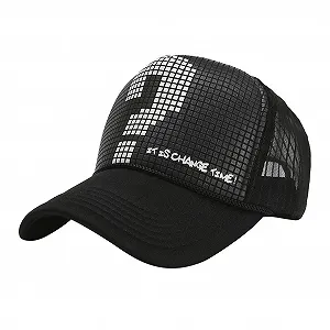 Бейсболка с двухлинейными пайетками унисекс регулируемая - Фото 1