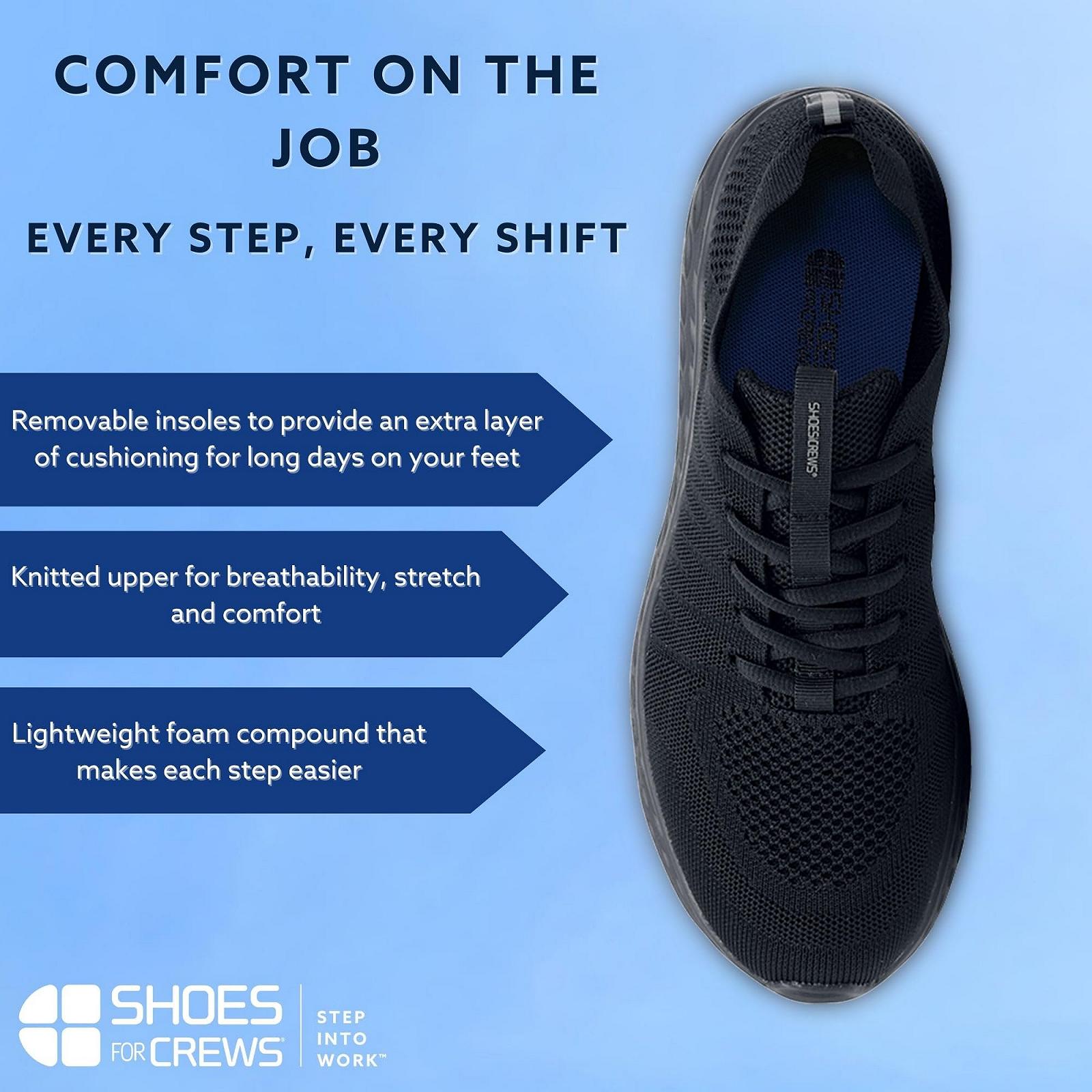 Кроссовки Shoes for Crews Everlight для работы, мужские, с нескользящей подошвой, удобные, легкие, дышащие, водостойкие, для общественного питания и кухни, для официантов и поваров, фото №8
