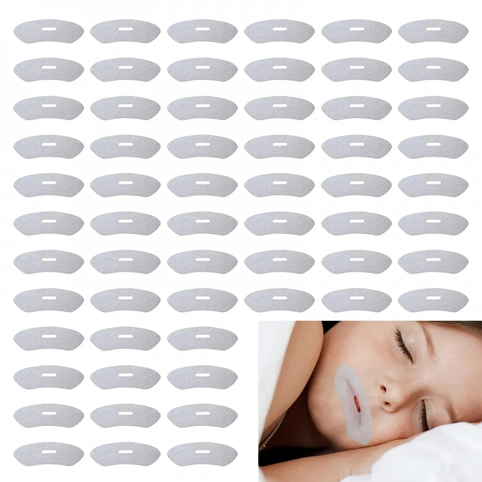 Смужки для рота, 60 шт., пластирі для сну, проти хропіння, фото №1