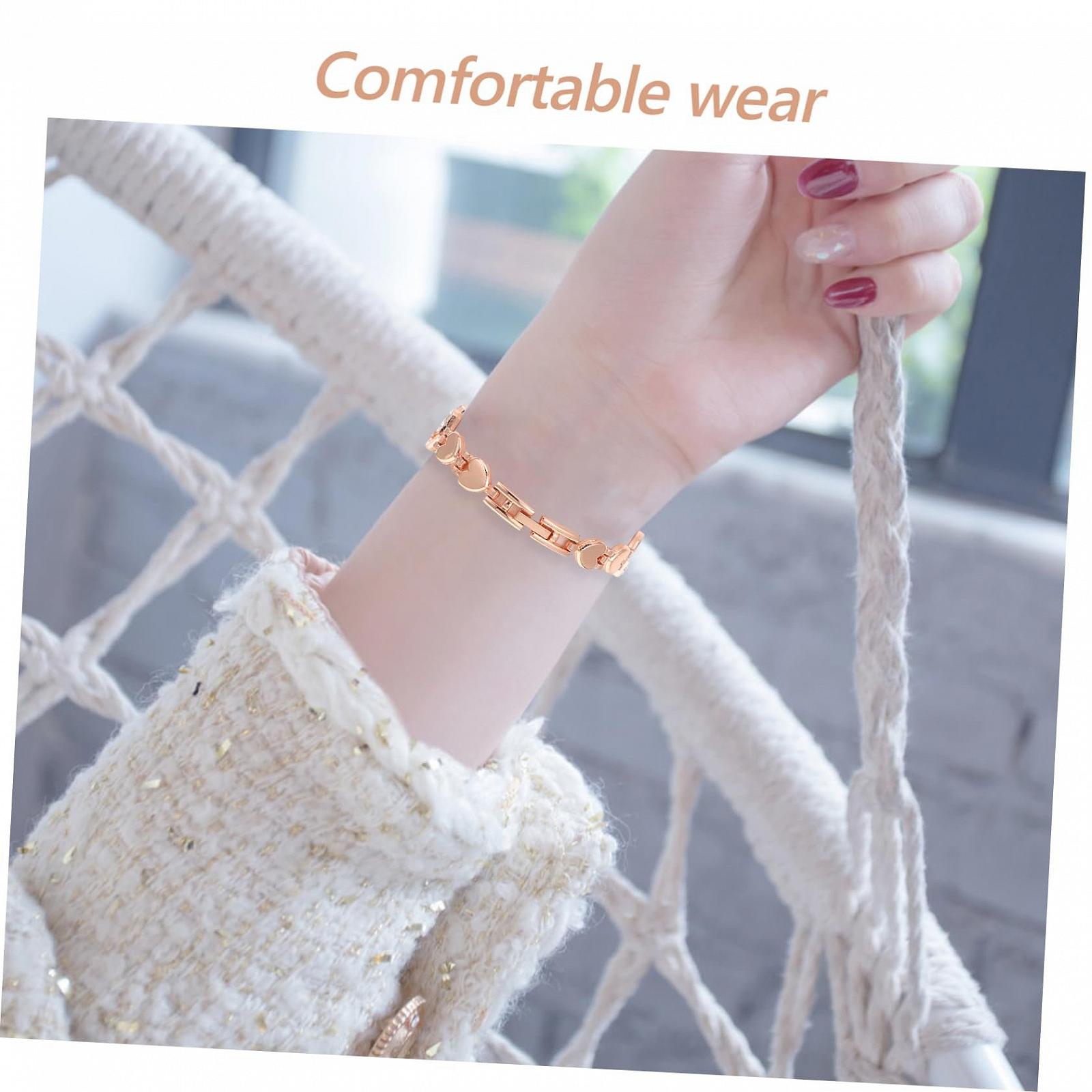 Женские цифровые часы Healvian с украшением из страз, кварцевый механизм, розовое золото, элегантный дизайн, идеально подходит для подруг, прочные, фото №5 Женские цифровые часы Healvian с украшением из страз, кварцевый механизм, розовое золото, элегантный дизайн, идеально подходит для подруг, прочные, фото №5