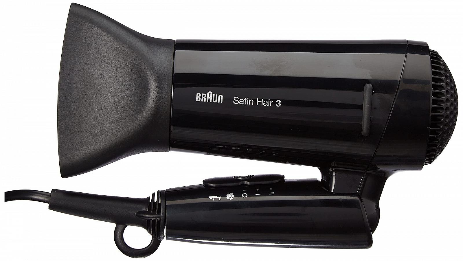 Фен-щетка Braun Satin Hair 3 и Фен для волос Satin Hair 3 Style&Go HD350, с IonTec, складной, 1600 Вт, 100-240 В, черный, фото №6