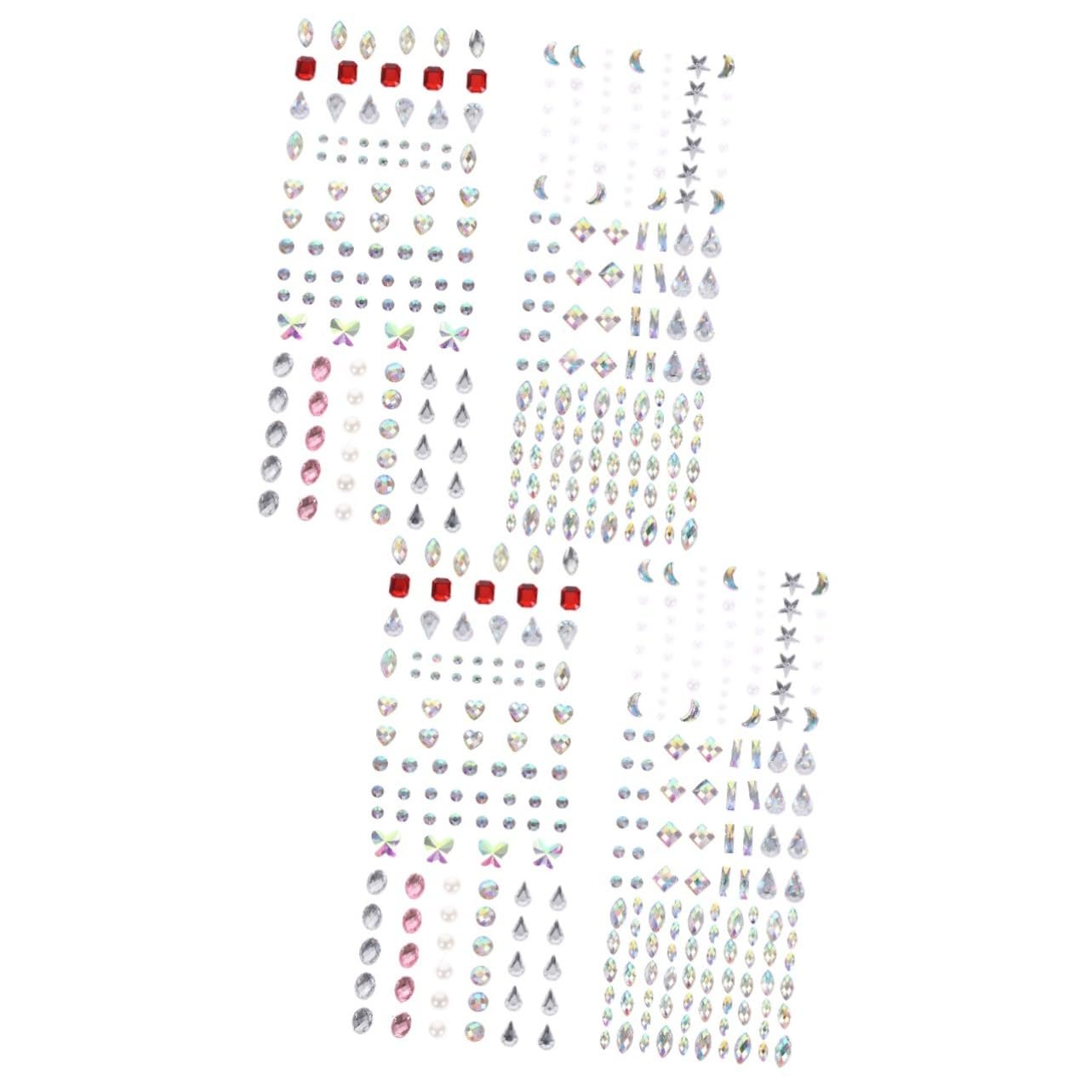 Наклейки стразы для глаз Angoily 12 листов, наклейки для ногтей, набор смолы, фото №1