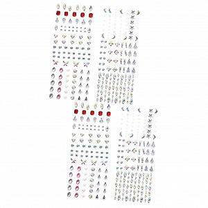 Наклейки стразы для глаз Angoily 12 листов, наклейки для ногтей, набор смолы - Фото 1