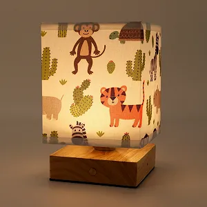 Настільна лампа Wetry Children's Room Unicorn Motif Lampshade димована з акумулятором - Фото 1