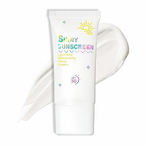 Солнцезащитный крем Prreal SPF 30 с блестками, перламутровый, осветляющий, мерцающий, увлажняющий, освежающий, сияющий, легкий, дышащий, не раздражающий кожу - Фото 1