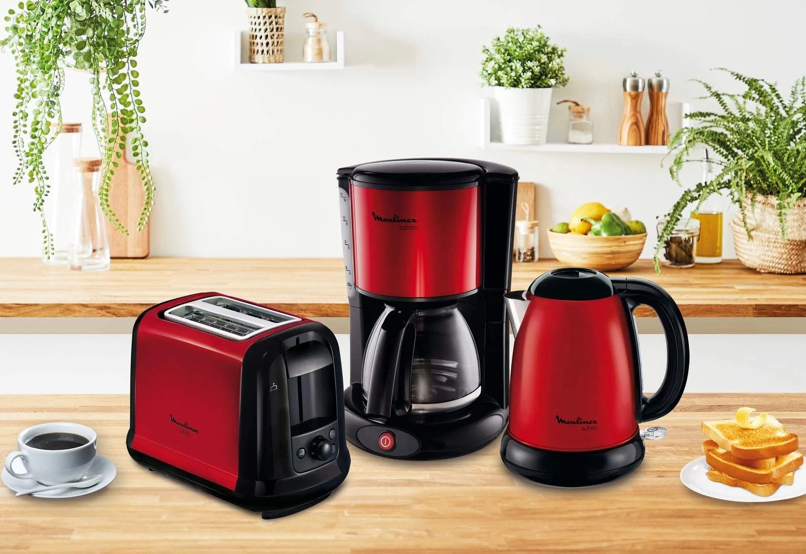 Тостер Moulinex Subito 850 Вт, червоний, фото №8