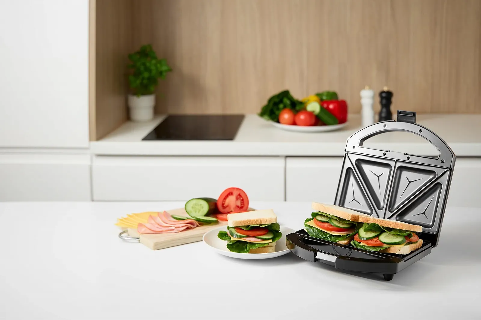 Сэндвичница MPM MOP-50M 750W - для приготовления 4 треугольных сэндвичей, корпус из нержавеющей стали, фото №7 Сэндвичница MPM MOP-50M 750W - для приготовления 4 треугольных сэндвичей, корпус из нержавеющей стали, фото №7