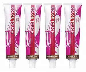 Фарба для волосся Wella Professionals Color Touch 4/0 Середній Коричневий, 60 мл (4 шт) - Фото 1