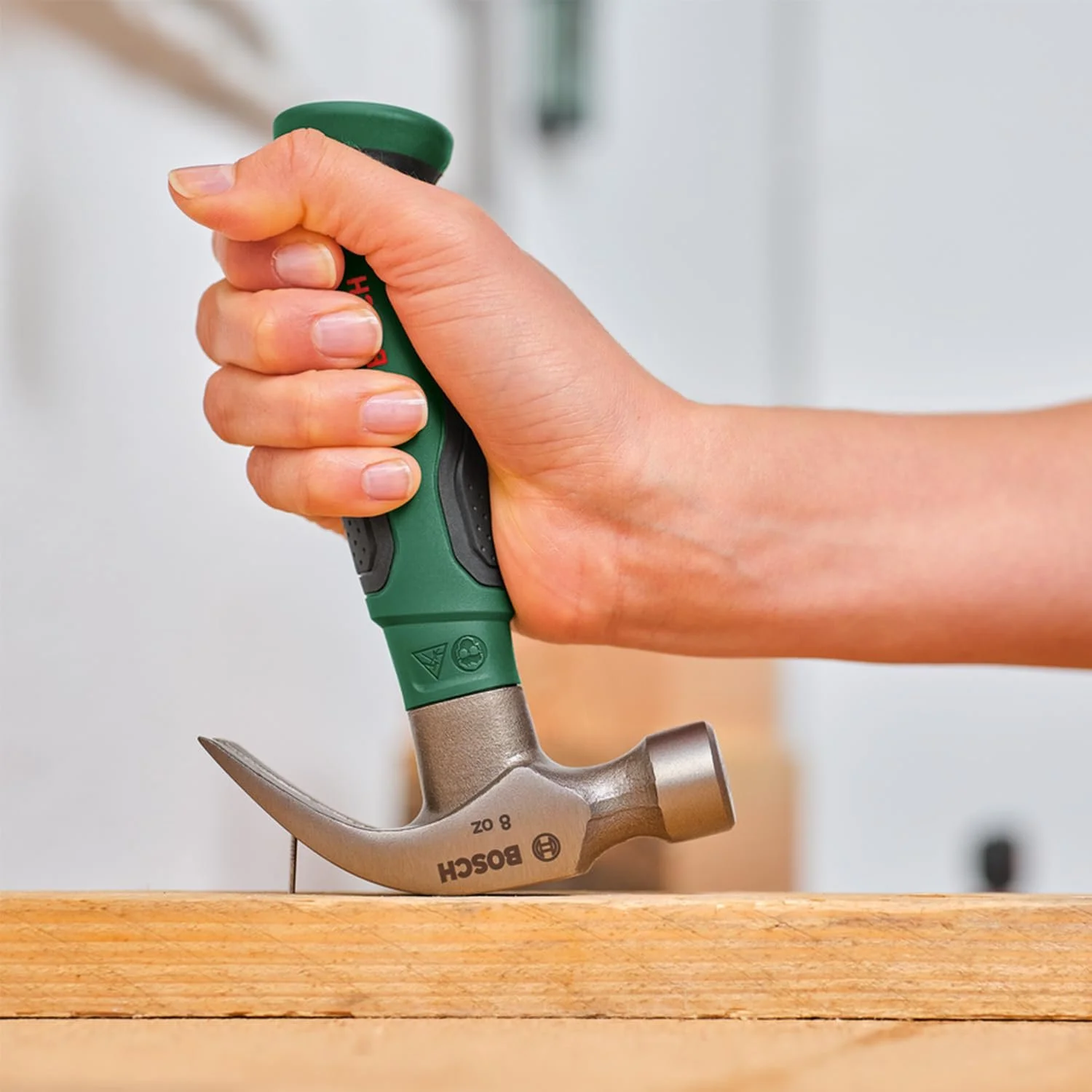 Молоток-гвоздодер Bosch 225 г/8 oz компактный Stubby, фото №3