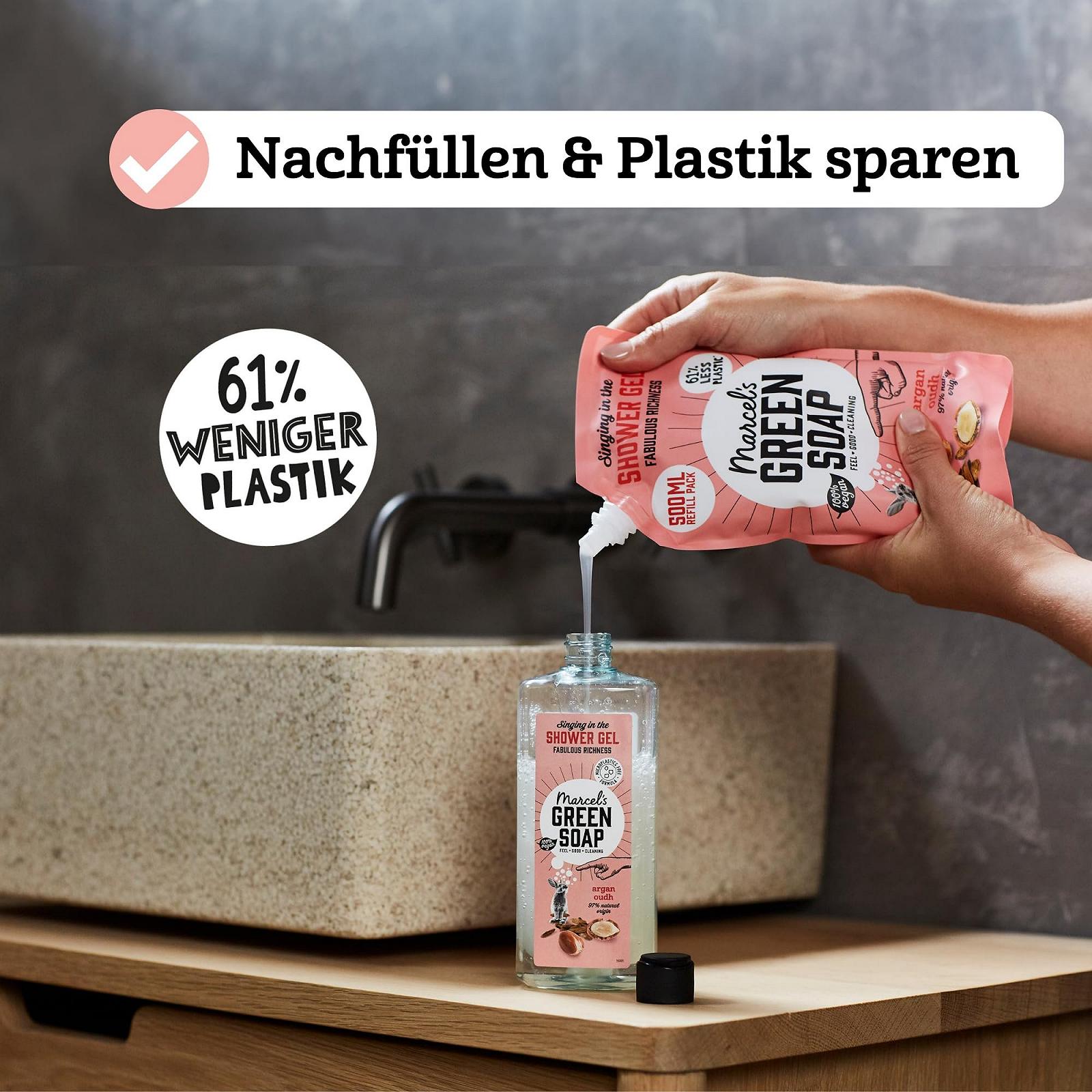 Гель для душа Marcel's Green Soap Argan & Oudh 500 мл, фото №2