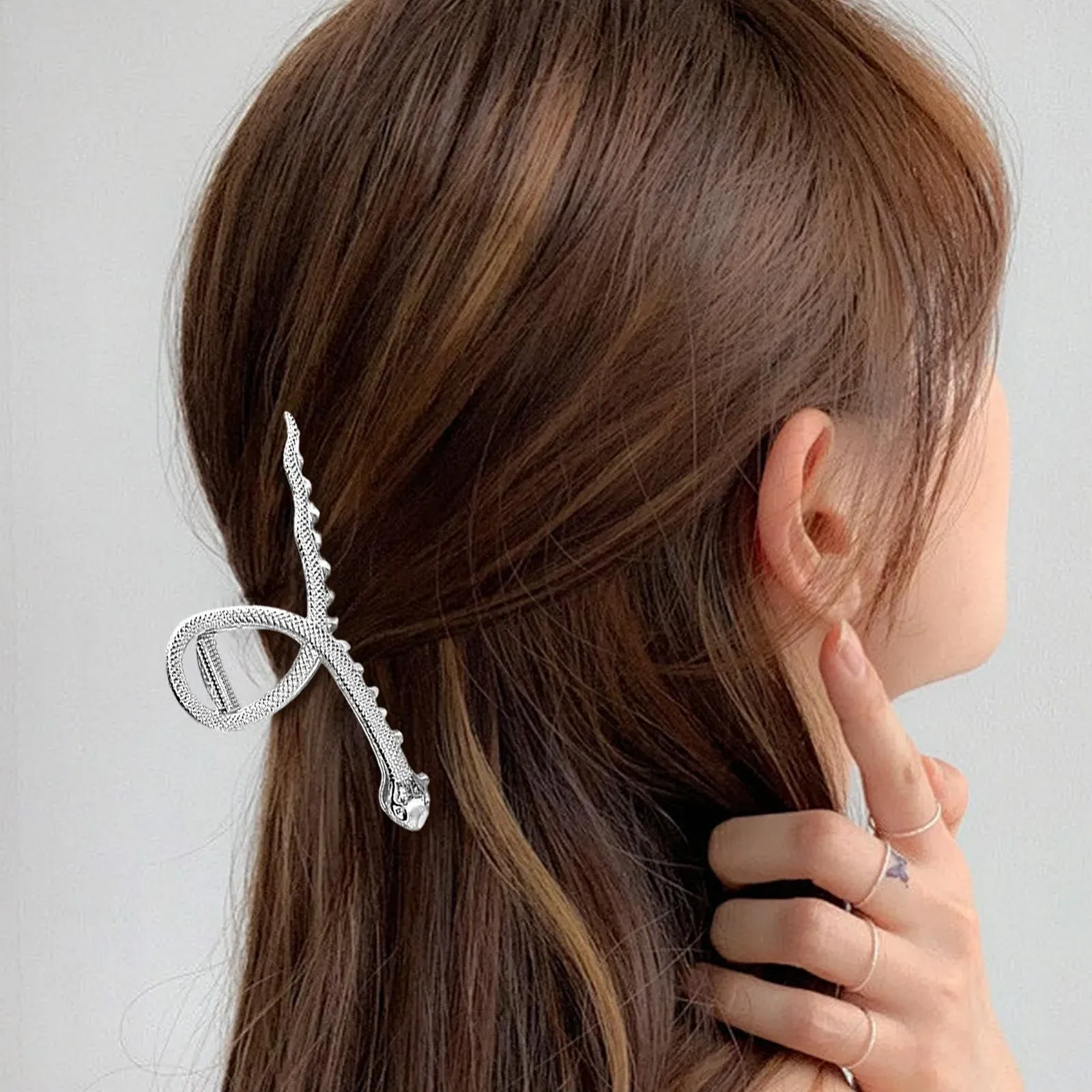 Заколки для волос в виде животных, Заколка для волос в виде змеи, Заколка для волос из сплава, Модная заколка, Забавная заколка для волос, Аксессуары для укладки волос для женщин и девочек, фото №6