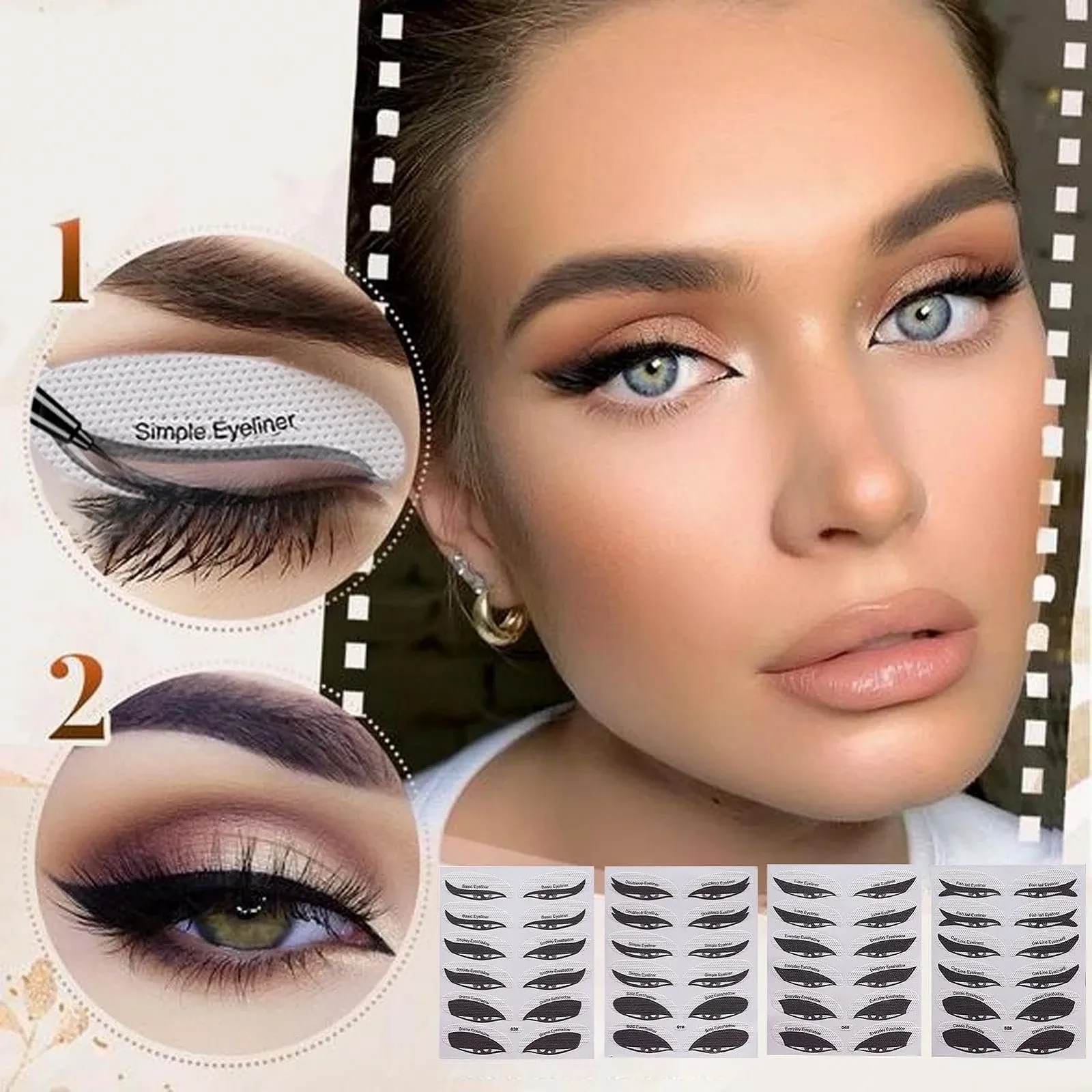 Трафареты для макияжа Eoixuqba для теней, фото №3