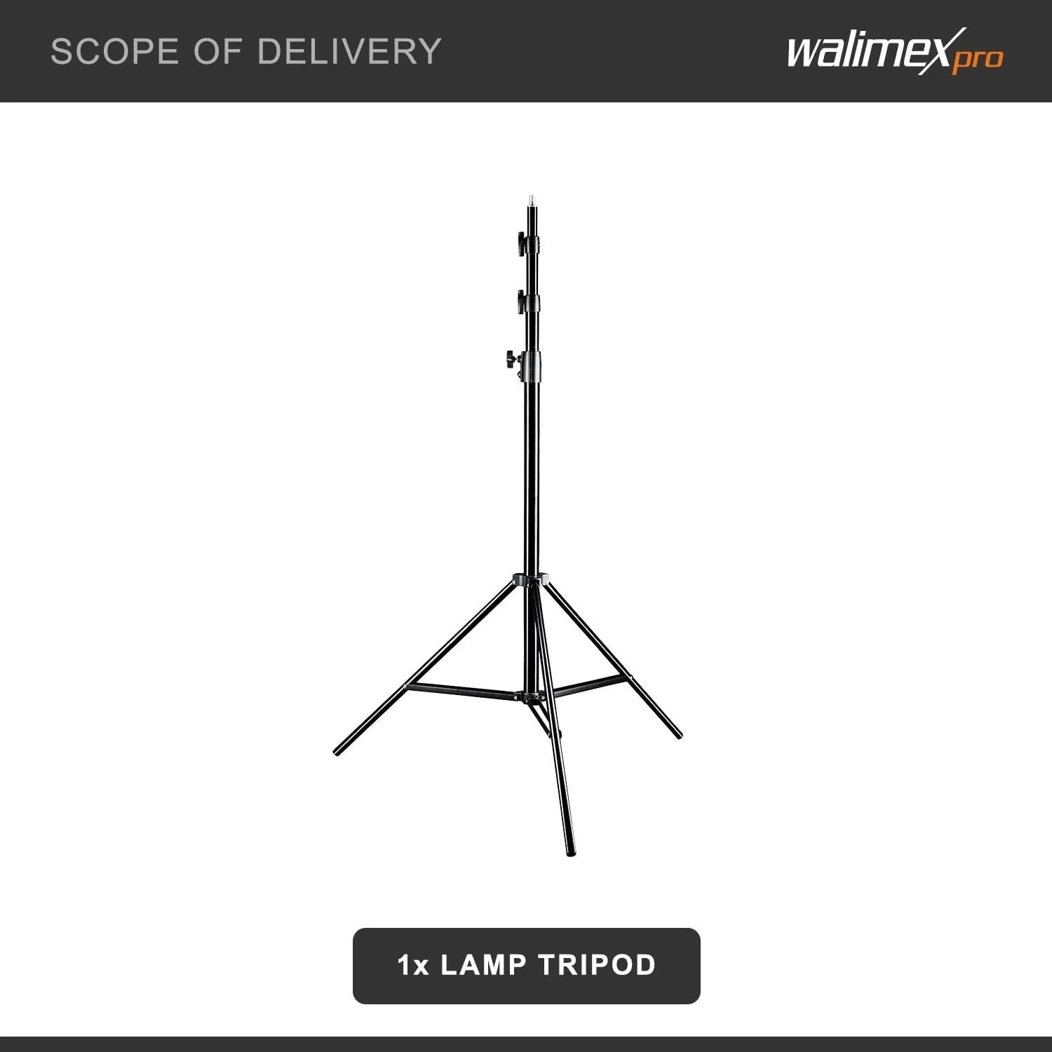 Штатив для студийного света Walimex pro WT-420 Черный, фото №4