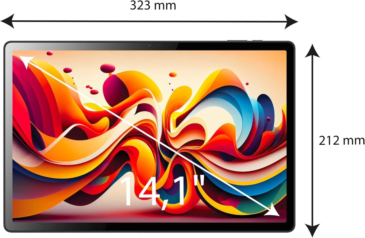 Планшет 14" Full HD LOGICOM Tab XXL14 4/128Gb 8 ядер Android 15 8000 mAh Сірий, фото №4