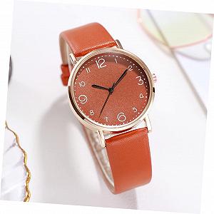 Часы кварцевые PartyKindom женские коричневые цена на synthetic.ua - Фото 1 Часы кварцевые PartyKindom женские коричневые synthetic.ua - Фото 1