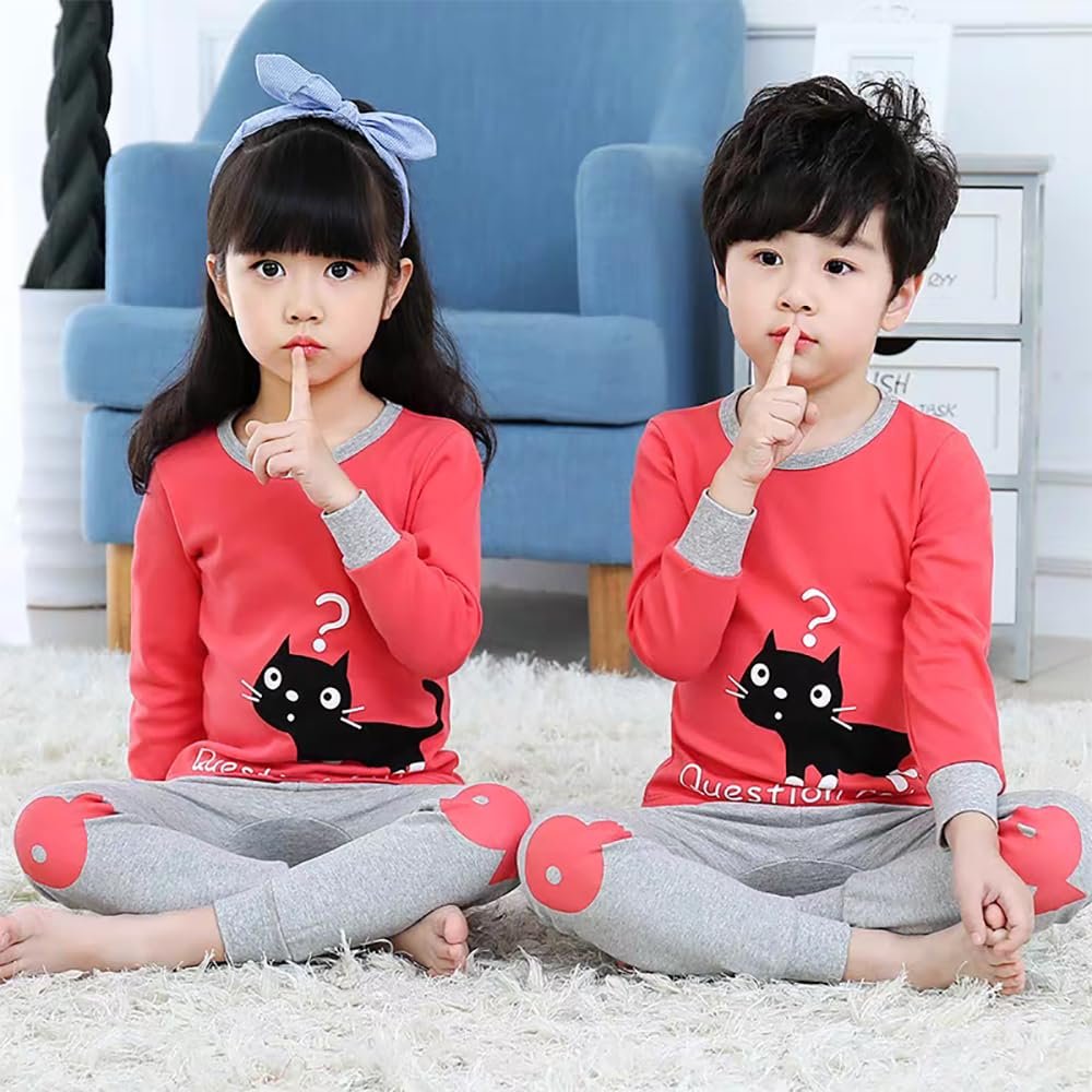 Комплект пижамный FedMois Детский для мальчиков 4 шт. С длинным рукавом 100% хлопок, фото №5