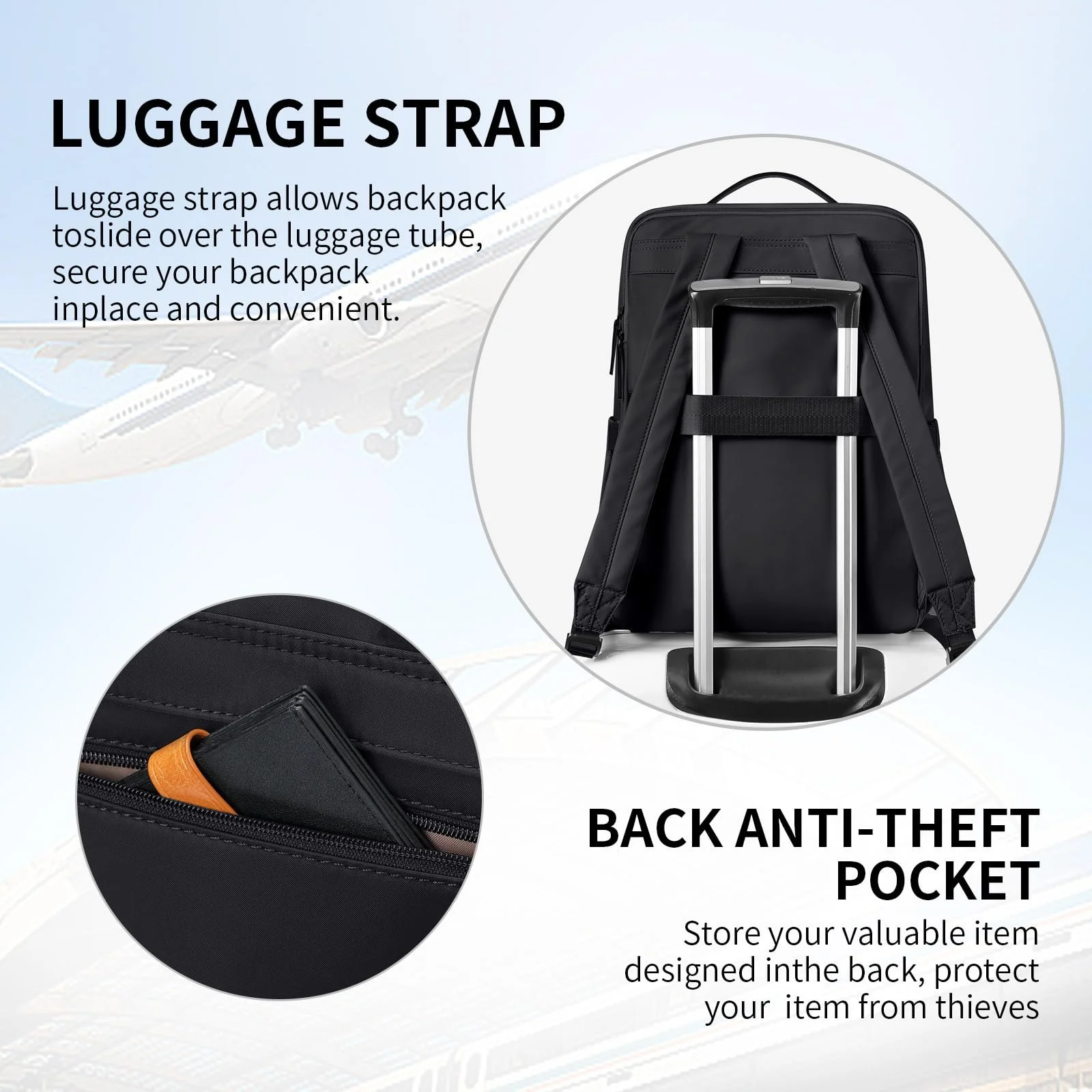 Рюкзак для ноутбука жіночий 14 дюймів Multifunctional Casual Daypack, фото №5 Рюкзак для ноутбука жіночий 14 дюймів Multifunctional Casual Daypack, фото №5