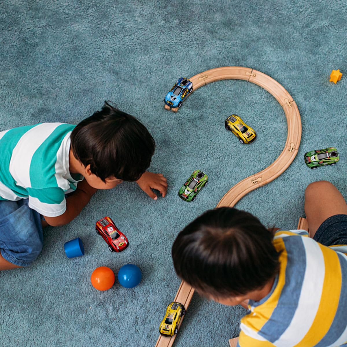 Набор Yivom Toy Car 16 Mini Cars 6.8 x 3.5 x 2 см, фото №6