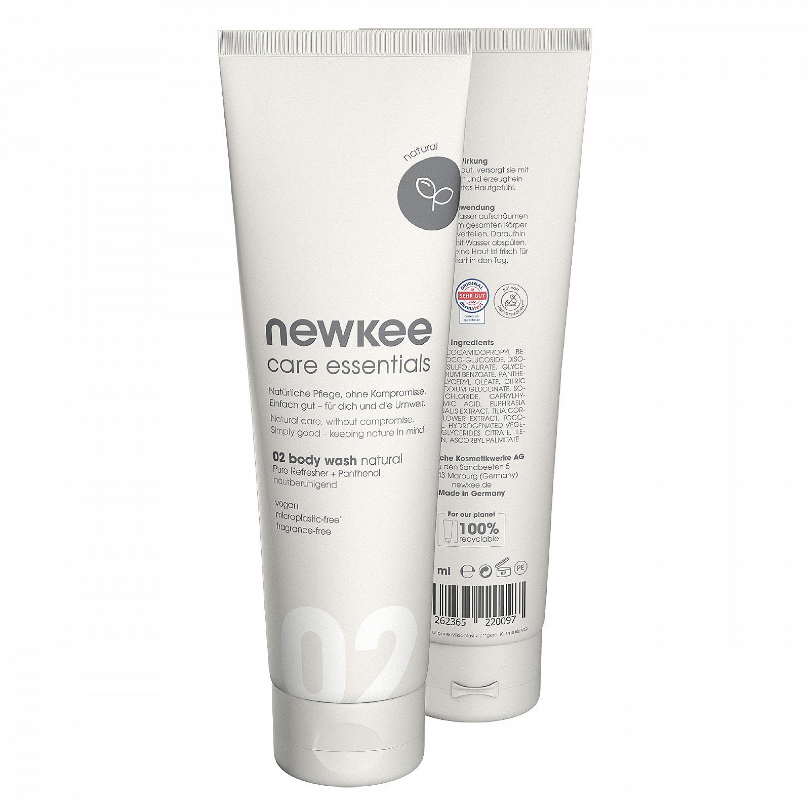 Гель для душу newkee Natural 150 мл Веганський Без ароматизаторів Дорожній розмір, фото №1