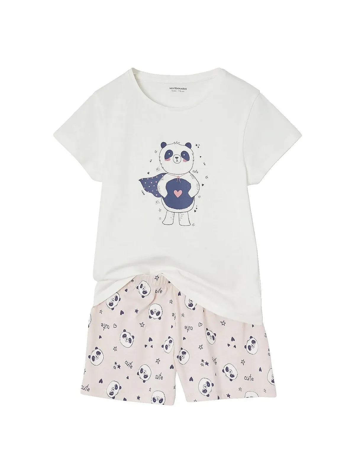 Комплект піжам Vertbaudet Panda з переробленої бавовни, 3 шт., фото №4 Комплект піжам Vertbaudet Panda з переробленої бавовни, 3 шт., фото №4