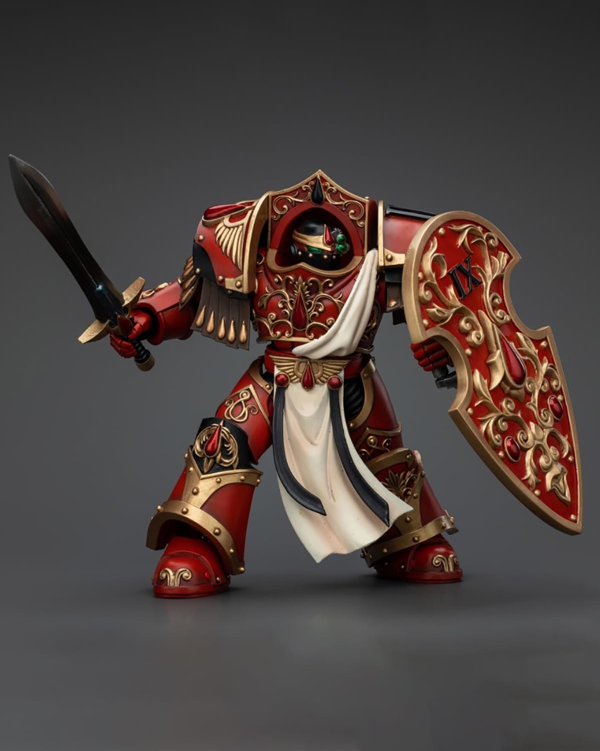 Экшн-фигурка JoyToy GW 40K Blood Angels Crimson Paladins Squad Crimson Paladin с Iliastus Storm Cannon, фото №2