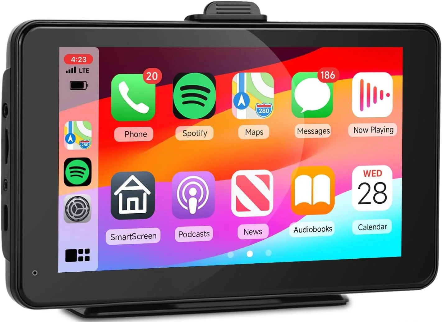Автомагнітола Podofo A3135 / 7" / Сенсорна / Apple CarPlay / Android Auto / Bluetooth / WI-FI / GPS / FM / USB / AUX / TF Card, фото №1