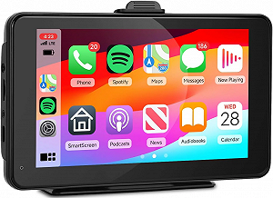 Автомагнітола Podofo A3135 / 7" / Сенсорна / Apple CarPlay / Android Auto / Bluetooth / WI-FI / GPS / FM / USB / AUX / TF Card - Фото 1