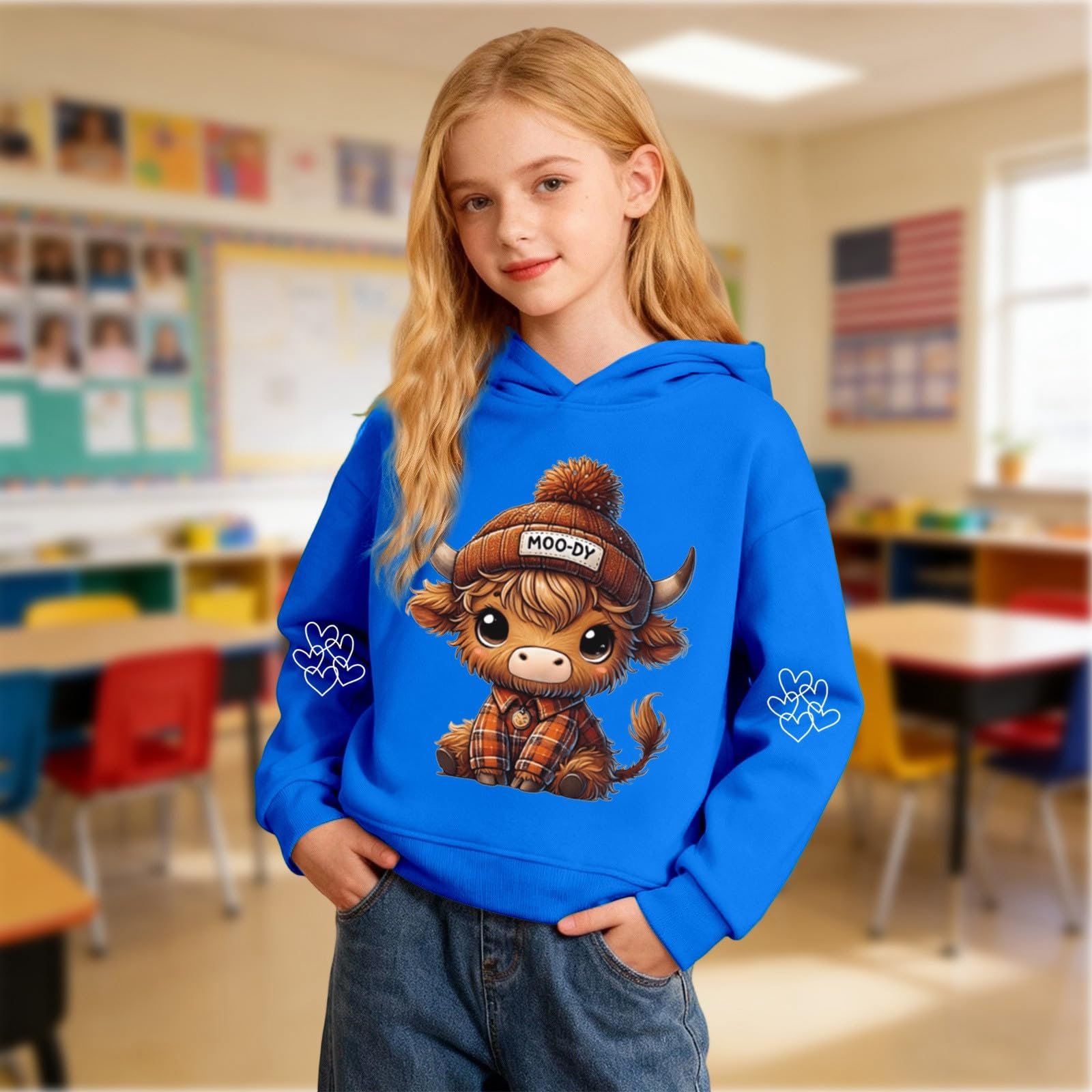 Худі Generisch Корова Дитяче Для хлопчиків 3D Графіка, фото №5