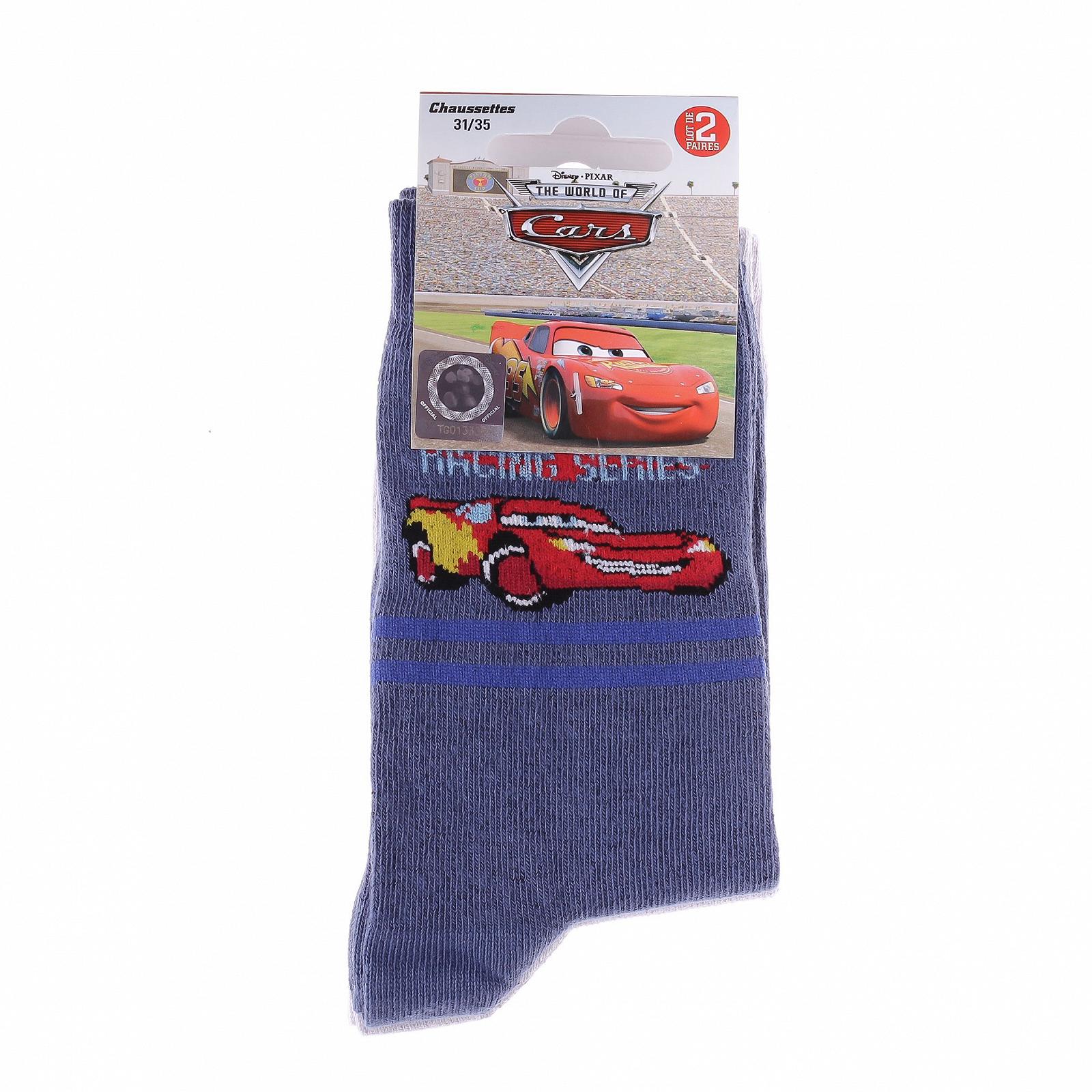 Носки CARS 2P серо-голубой 31-35, фото №2