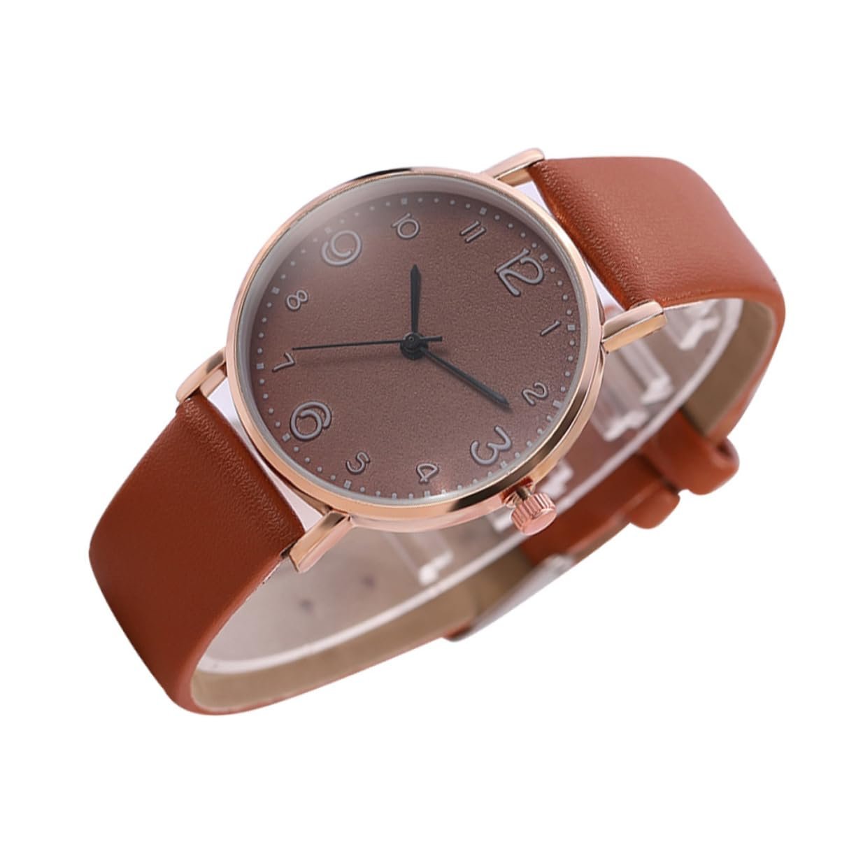 Часы кварцевые PartyKindom женские коричневые, фото №1 Часы кварцевые PartyKindom женские коричневые, фото №1