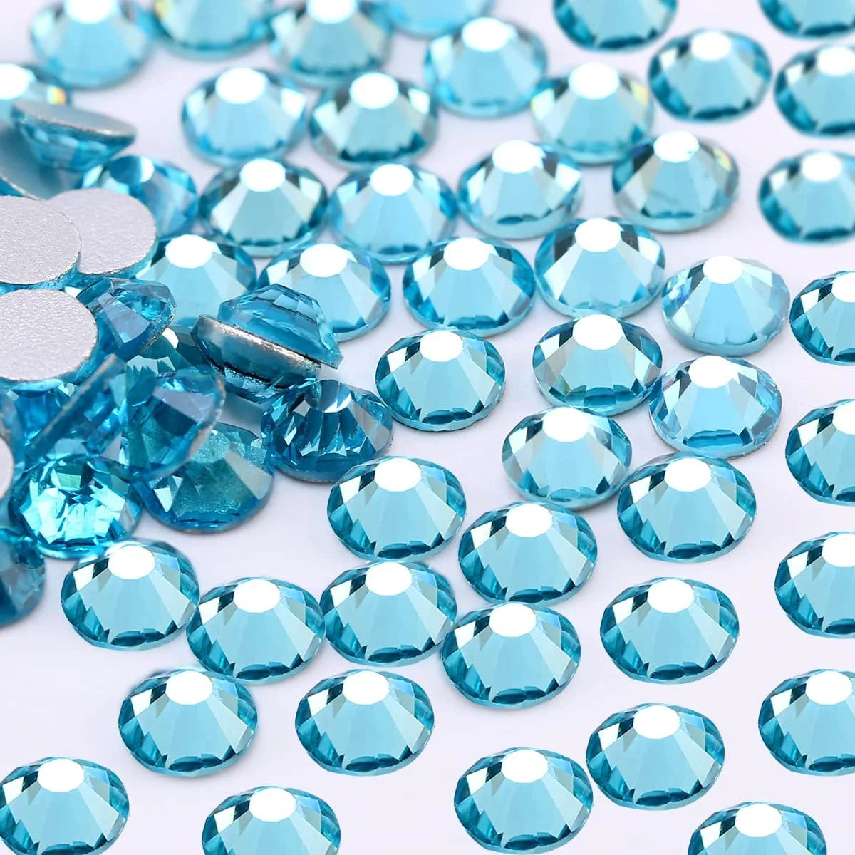 Стрази Novani SS20 Скло для DIY сумок та прикрас для взуття Аквамарин, фото №8