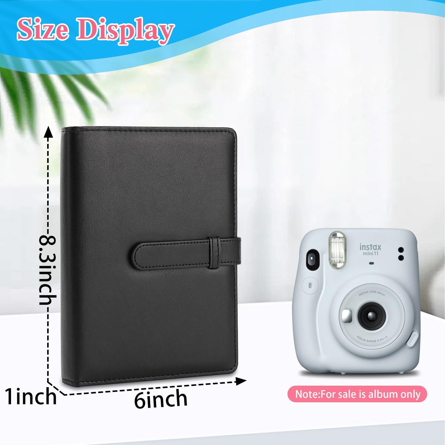 Фотоальбом для Polaroid / Instax Mini 256 карманов PU Leather Black, фото №2