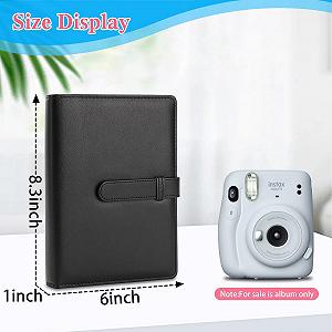 Фотоальбом для Polaroid / Instax Mini 256 карманов PU Leather Black synthetic.ua - Фото 1