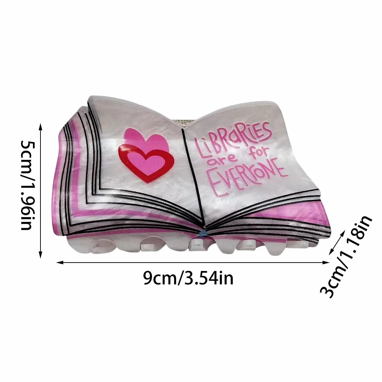 Заколка для волосся Книга Модна заколка-краб, фото №5