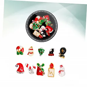 Прикраса для ногтей Рождественская, Аксессуар для маникюра, Прочная и Легкая, Креативная и Милая, Подходит для женщин и девушек synthetic.ua - Фото 1