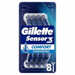 Одноразовые бритвы Gillette Sensor3 Comfort 8 шт. - Фото 1